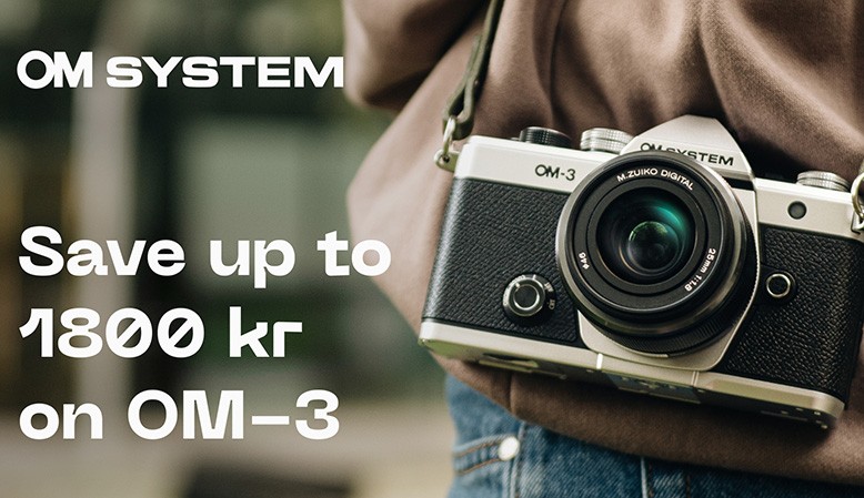 OM SYSTEM tilbyder en kontant instant rabat p&aring; OM-3 samt udvalgte objektiver.